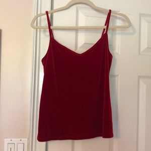 Red Velvet Cami Top